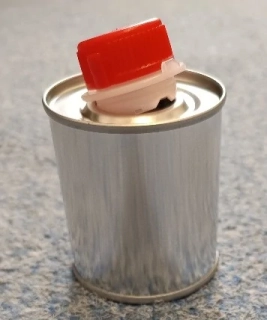 Plechová fľaša + uzáver 100 ml